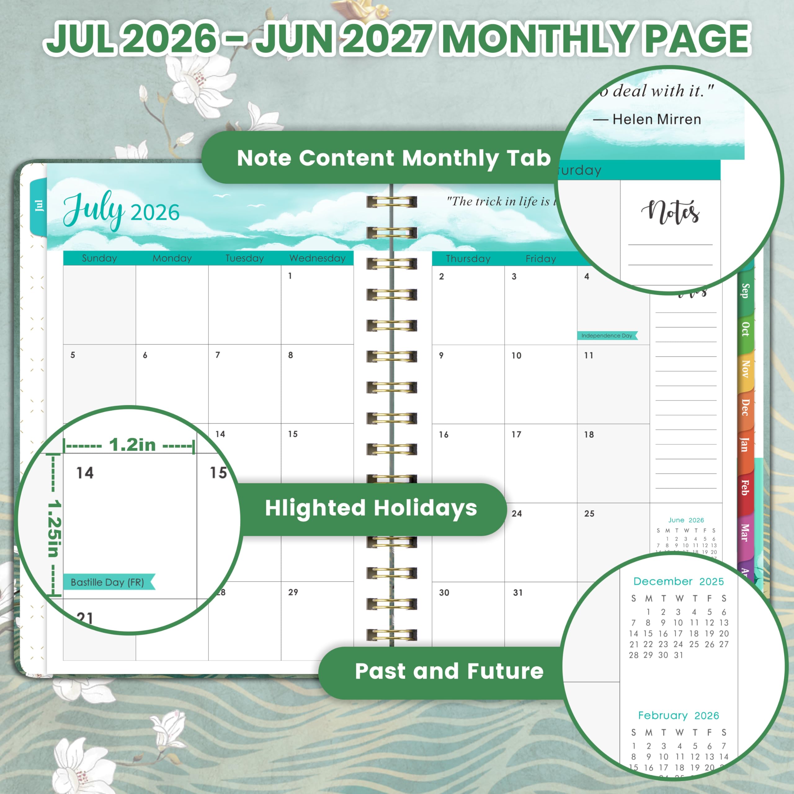 Amazon.com : Planner 2026-2027 - Jul. 2026 - JUN. 2027, Planner